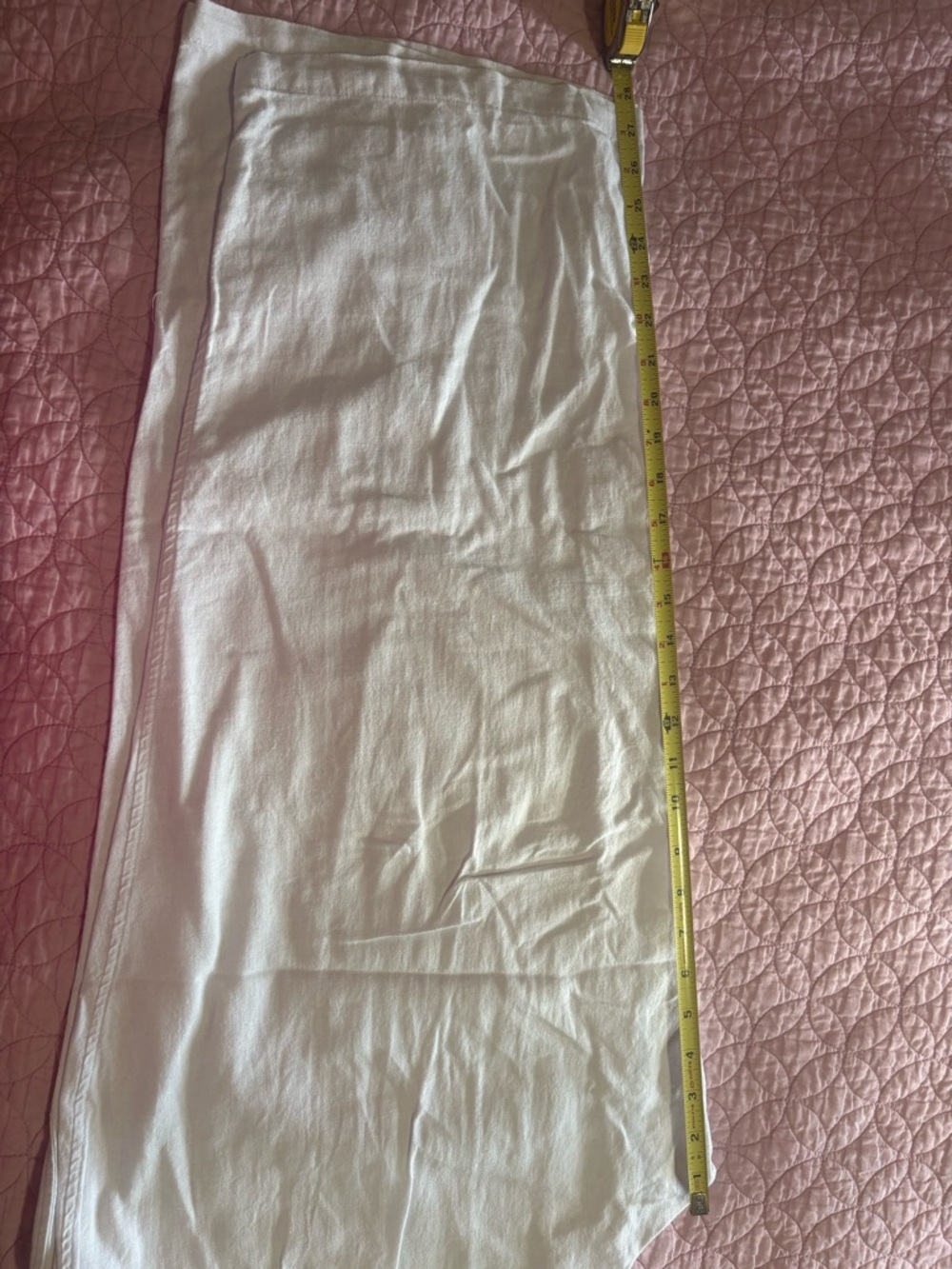 Vince Camuto White Linen Relaxed Fit Lightweight - Picture 6 of 7